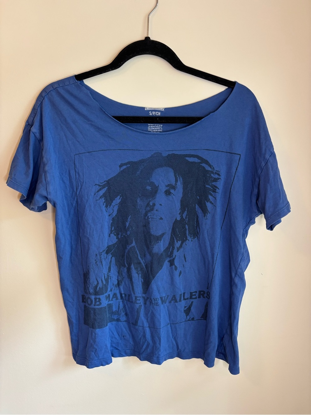 Blue Graphic Short Sleeve Tee - Women's Top